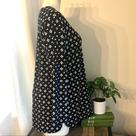 Lauren Ralph Lauren Navy Print Tunic XL GUC - Picture 7 of 8